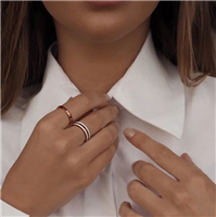 Anello Daniel Wellington Donna CLASSIC RING SATIN WHITE in Acciaio DW00400041 - DW00400041